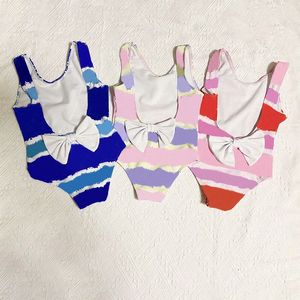 Jednoczęściowy strój kąpielowy dla dzieci dla letnich dziewcząt Piękny moda plaża Pink Blu D53H#
