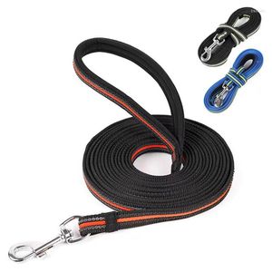 Dog Collars 3M/5M/10M Pet Chain Leash Products Accessories Nylon Anti-Skid Outdoor Training Lead Belt Soft Padded Handle