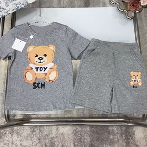 Roupas de desenho animado de grife infantil conjuntos de garotos meninos roupas de verão ternos