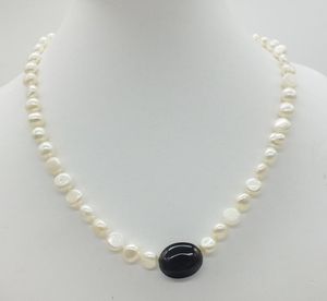 Choker Chokers Natural White Baroque Pearl Necklace 18 