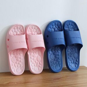 Hausschuhe Massage Sommer Beach Paar Sandalen Unisex Frauen Bad Duschplattform Schuhe Korean Spa Loafer Innenrutschen Luxus