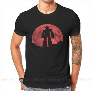 Men's T Shirts UFO Robot Goldrake Grendizer Anime Red Moon Classic Shirt Grunge Summer Loose Cotton Men Cloth Harajuku O-Neck TShirt