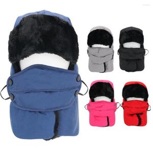 Bandanas Trapper Hat Hat Wind Warm Whinter Bomber Hats Homens Mulheres Russa Térmica Lady Girls Trooper Snow Ski Mask Cap