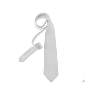 Cravatte Sublimazione Blank White Kids Adt Tie Heart Transfer Printing Fai da te Materiali di consumo personalizzati Qylyuj Nanashop 500 Q2 Drop Delivery F Dhbct