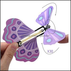 Вечеринка одолжение 3D Magic Flying Butterfly Diy роман игрушки различные методы игры в реквизитах