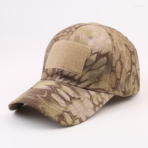 Berretti a sfera Moda Sport all'aria aperta Snapback Stripe Berretto militare Cappello mimetico Semplicità Army Camo Caccia con passante per uomo Adulto