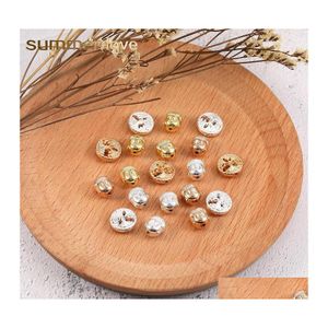 Charms Fashion Life Of Tree Buddha Head Pendant Gold Sier Rose Round Beads Fit Diy Bracelet Bangles Necklace Jewelry Accessory Drop Ot7Y6