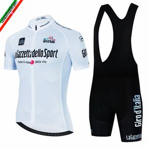 Bisiklet Jersey Setleri Tour de İtalya Ditalia Mens Bisiklet Kısa Kol Giyim Bisikleti Maillot Bib Şort 230222