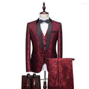 Men's Suits Men's Suit Stylish Casual Western Cowboy V Neck Waistcoat Regular Fit For Wedding Flower Hollow Lace