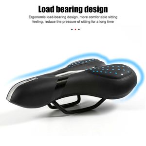 s Bicycle Soft Sponge Bike Saddle Seat Breathable PU Waterproof Shock Absorbing Outdoor Cycling Accessories 0131