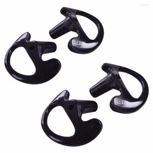 Walkie Talkie Black 5 Pair Medium Silicone Earmold Earbud For All Two-Way Radio Air Acoustic Coil Tube Earpiece Headphone