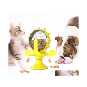 Brinquedos para c￣es Chews Mildes de vento com vazamento de gatos de gato Toy Toy Cats Bucket Bucket Implementar Produtos para animais de estima￧￣o WY1319 Drop Delivery Home G Dhpi8