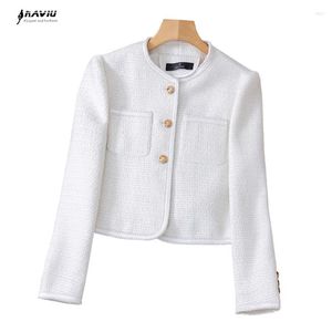 Women's Suits White Blazer Women 2023 Autumn Fashion Temperament Casual Jacket Office Ladies Work Coat Tops Clothes Black