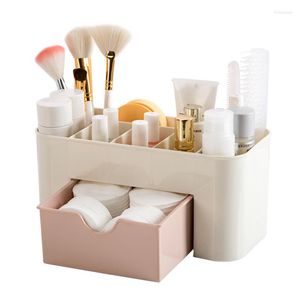 Storage Boxes Cosmetic Jewelry Organizer Office Drawer Desk Makeup Case Plastic Brush Box Lipstick Remote Control Holder