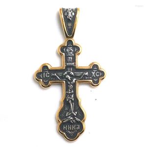 Colares pendentes unissex 316l aço inoxidável Jesus Cristo Cadeia Cruzada