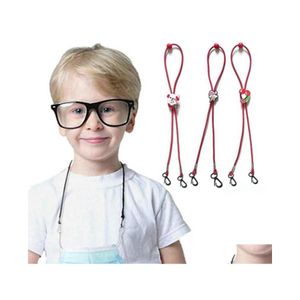 Party Favor Christmas Mask Lanyard Justerbar l￤ngd FACEMASK Extender Rem f￶r barn Santa Claus Cartoon Masks med Lanyards Protec DHVGZ