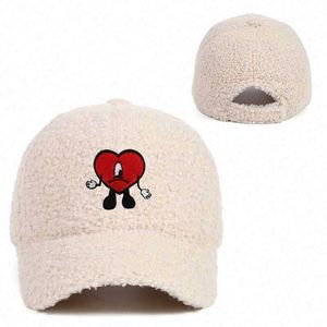 Shoe Parts Accessories Polyester Baseball Hat Autumn And Winter Plush New Bad Bunny Beanis Print Sun Baseball Hat Wholesale