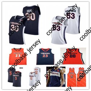 College Basketball indossa Ncaa Virginia UVA College Basketball Jerseys Kihei Clark Jayden Gardner Armaan Franklin Reece Beekman Kadin