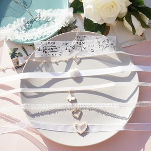 Suç Chokers Sevimli Harajuku Beyaz Dantel Kolyeler Kadınlar için Kız Boho Çiçek Takılar Chian Jewelrychokers Sidn22