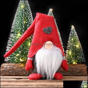 Рождественские украшения леса пожилой пожилой старик, стоящий по осанке, прекрасная безличальная кукол украшения скандинавская ткань 2021 Новый год xtmas oti4j