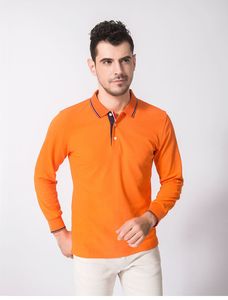 Männer Polos Custom85% Baumwolle Langarm Polo -Shirt Männer /Wome benutzerdefinierte Textname Personalisierte Nachricht oder Bild für Unisex