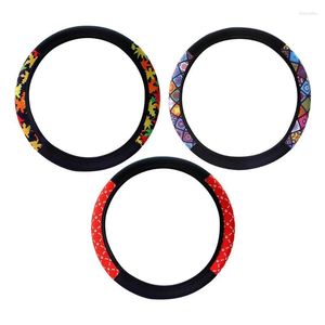 Steering Wheel Covers Car Cover Universal Elastic Anti Slip Protection Non Sweat Absorbent Knitted Fabric Handle