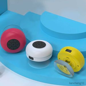 Przenośne głośniki Mini Bluetooth Sucker Portable Waterproof Bezpłatny bezprzewodowy do prysznicowy basen łazienkowy do zewnętrznego R230801