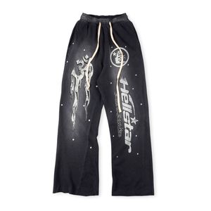 Pantaloni pesanti 23fw invernali USA Pantaloni casual vintage lavati streetwear svasati con coulisse pantaloni sportivi uomo donna skateboard zampa d'elefante pantaloni da jogging 18 luglio