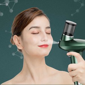 Vaporizador facial portátil luz vermelha e azul injeção de oxigênio frio spray pistola de alta pressão pulverizador portátil 230801