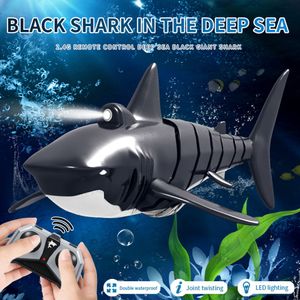 Electric RC Animals 2 4G Remote Control Boat Simulation Electric Shark Rc Toys for Boys Kids Bath Toy Swimming Pool Play Water Outdoor Game 230731