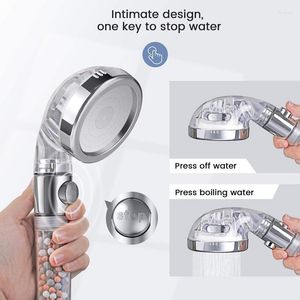 Spoons 3 Modes SPA Ion Filter Shower Head High Pressure Saving Water Handheld Nozzle Premium Bathroom