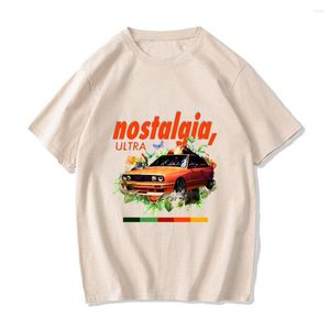 Męskie koszule fr Frank O-Ocean Blond T-shirt nostalgia vintage koszula 2023 wiosna i letnie bawełniane bawełniane tee Mężczyźni