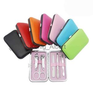 Nail Clippers Manicure Kit 7 Pieces In Synthetic Leather Case Nail Clipper Set New High-grade Special Nails Cut Nail Clippers Pedicure Tool x0801