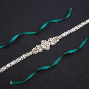 Faixas de casamento NZUK Cinto de cristal strass Cintos de noiva de luxo para dama de honra feminina vestido de senhora decoração 4912948180M