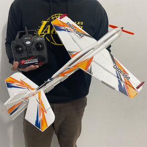 Inteligente Uav Qidi 3p85 6 canais 3d acrobático modelo planador interior e exterior asa fixa espuma motor sem escova aeronave de controle remoto 230801