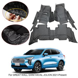 Tapete de carro 3D Full Surround para Great Wall GWM Haval JOLION 2021-2025 Protect Liner Foot Pads Carpet PU Leather Waterproof