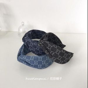 Bandanas Durag designer denim pannband hårband för kvinnor mode damer fl brev tryckt fest utomhus sport yoga headwrap g dhf4p