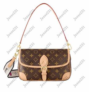 Yüksek kaliteli tasarımcı çanta kadın pu deri lüksler diane satchel çanta crossbody çanta omuz çanta çantaları çanta çanta alışveriş çantası çanta cüzdanları toz torbası m45985