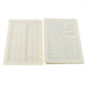 Größe 6-Loch-Notizbuchplaner-Füllpapiere/Tagebuch-Milcheinlagen-Nachfüllungen/Loseblatt-Bindepapier