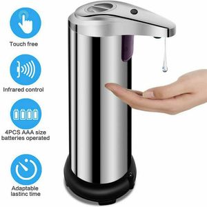 250ml Paslanmaz Otomatik Handfree Sensör Dokunsuz Sabun Dispenser Mutfak Banyosu