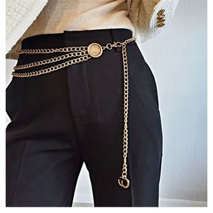 311 Chain Women Metal Belt Letter Fashion Versatile Light Waist Chains Men Desigenrs Belts Dress Accessories W s s