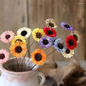 Decorative Flowers 1pcs Handmade Dried Flower Fulanghua Plant Branch Art Floral Home Decoration Arrangement Gerbera Jamesonii