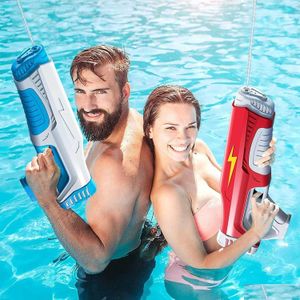 Bath Toys Water Gun Matic Induction Absorbering Summer Electric Toy High-Tech Burst Beach Outdoor Fight Drop Delivery Baby Kids Matern Dhorg