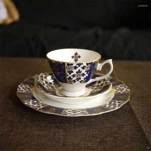 Filiżanki spodki do Anglii Bone China Puchar Kawy SKUCER Stylowy w stylu kubek popołudniowy impreza herbata espresso kreatywne oprogramowanie do kawy domowe