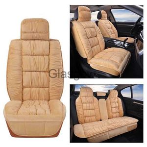 Car Seats Warm Car Seat Cover Universal Winter Plush Cushion Faux Fur Material For Car Front Rear Seat Backrest Protector Mat x0801