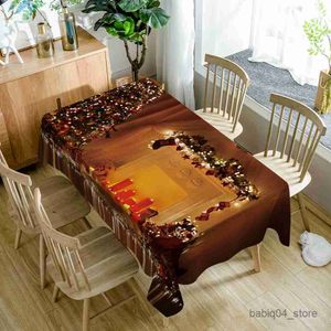 Table Cloth Christmas Business Socks Tablecloth Waterproof Cloth Kitchen Restaurant Hotel Table Mat Wedding Decoration R230801