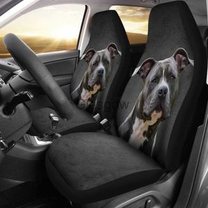 Siedzenia samochodowe Niesamowite Pit Bull Dog Print Coverspack 2 Universal Front Siet Ochronne x0801