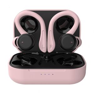 Mobiltelefonörlurar Bluetooth-kompatibla hörlurar Ear Hook Touch Control IPX6 Vattentät trådlösa hörlurar Sports headset som kör 230731