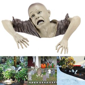 Andra evenemangsfestleveranser Halloween Horror Creepy Corpse Crawling Zombie Garden Statue Haunted House Rekvisita levererar hem Halloween Outdoor Decoration 230731