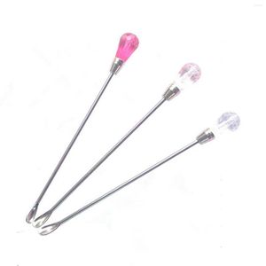 Nail Gel 3pcs/lot Stainless Steel Pigment Stirring Rod Spoon Microblading Tattoo Powder Ink Mixing Stick Art Tools 3 Color